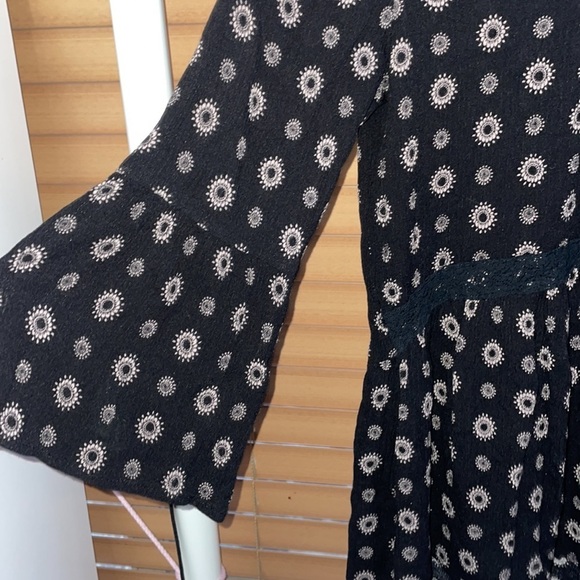 Black long bell sleeve Mossimo Supply Co blouse - Picture 2 of 5